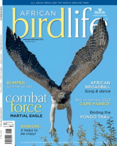 BirdLife South Africa African Birdlife magazine Front Cover Jan:Feb 2023